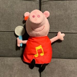 🐷Peppa Pig Oink Along Songs Peppa Singing Plush Doll, 3 Songs 12”🐷